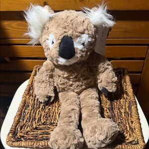 Pottery Barn Kids Plush Koala Stuffed Animal - Light Brown with White Ears BNWT